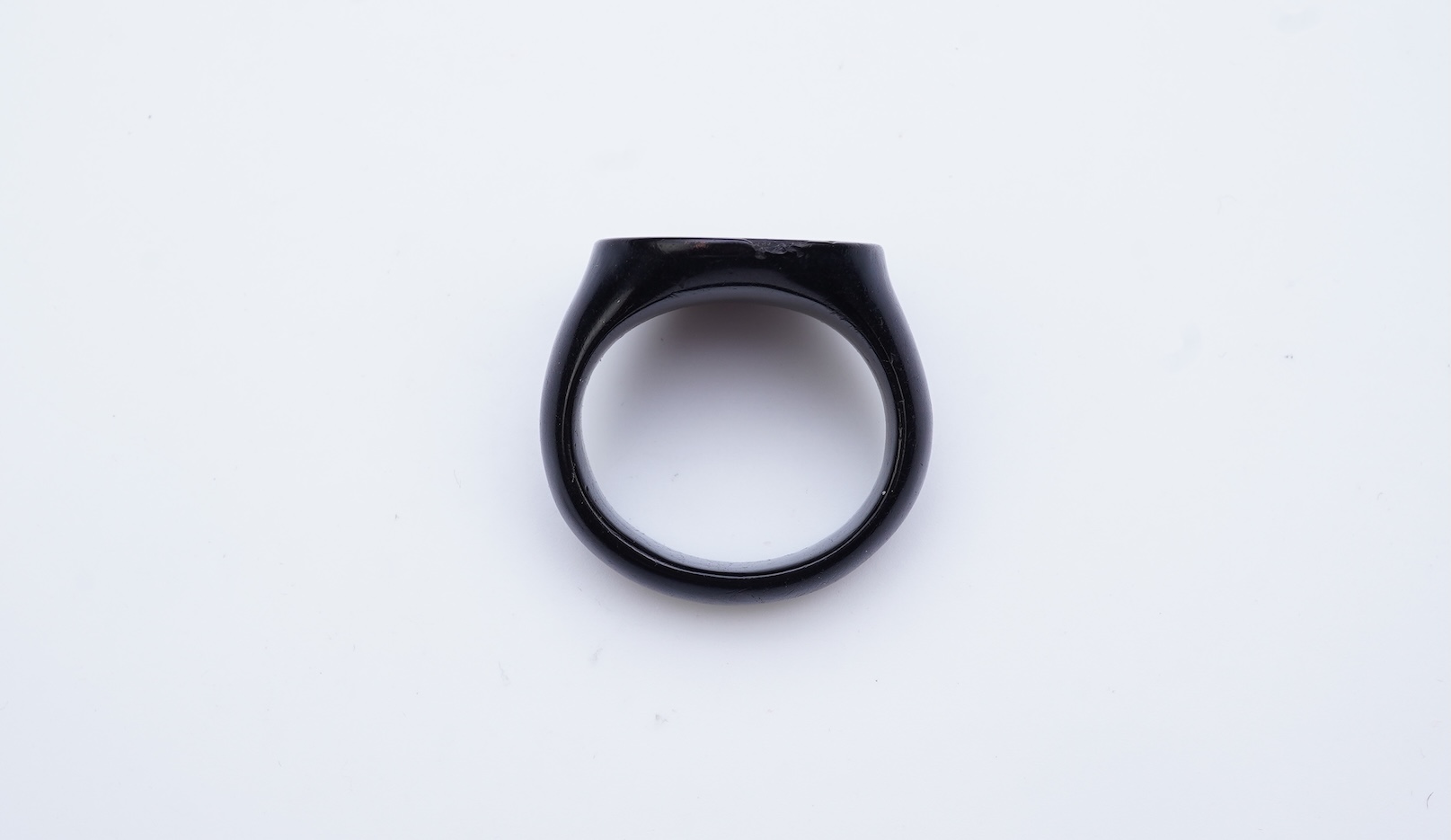 A very rare jet devotional ring, England, possibly 16th/17th century